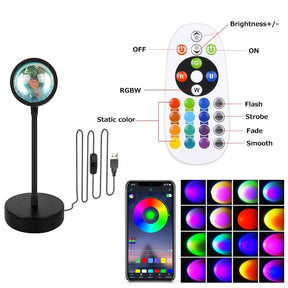 Sunset Projector Lamp Bluetooth Night Light