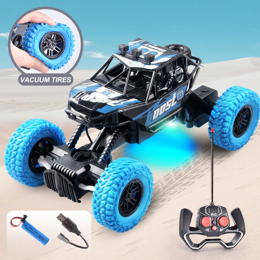 Remote control car with colorful flashing lights