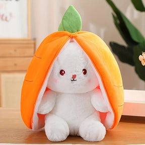 Carrot Strawberry Bunny Stuffed Toy