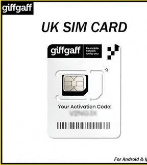 UK International SIM Card for Android & iPhone – Ideal for Travel, Study, and Business. Stay Connected Anywhere